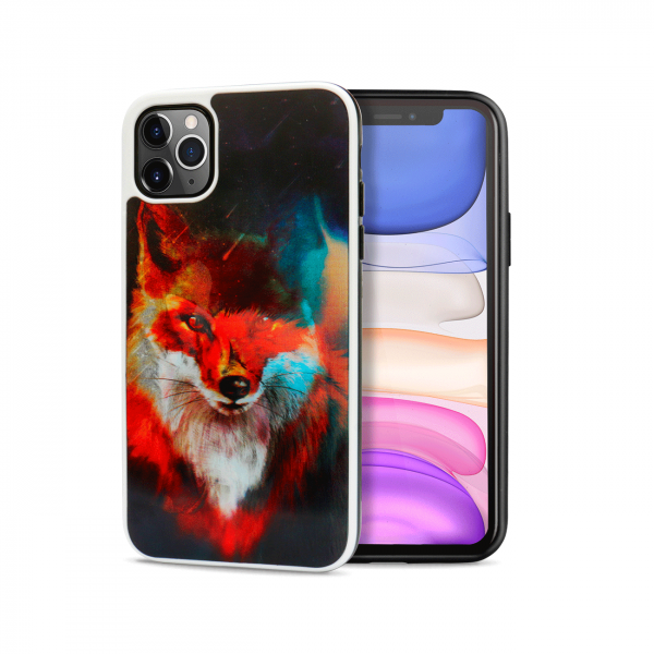Wholesale iPhone 11 Pro Max (6.5in) 3D Dynamic Change Lenticular Design Case (Wolf)